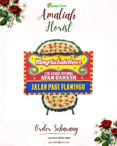 Bunga Papan Congratulation di Pergung
